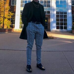 Men’s Window Pane Dress Pants